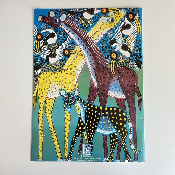 Blue Rhino African Wildlife Tonga Coloring Book Souvenir - Picture 6 of 8